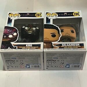 Funko Pop Marvels The Eternals Kro & Gilgamesh Lot #730 #737